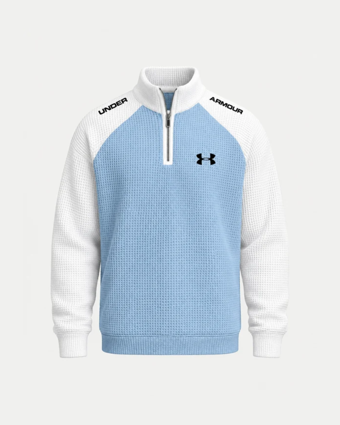 Maglione performance lavorato con zip corta