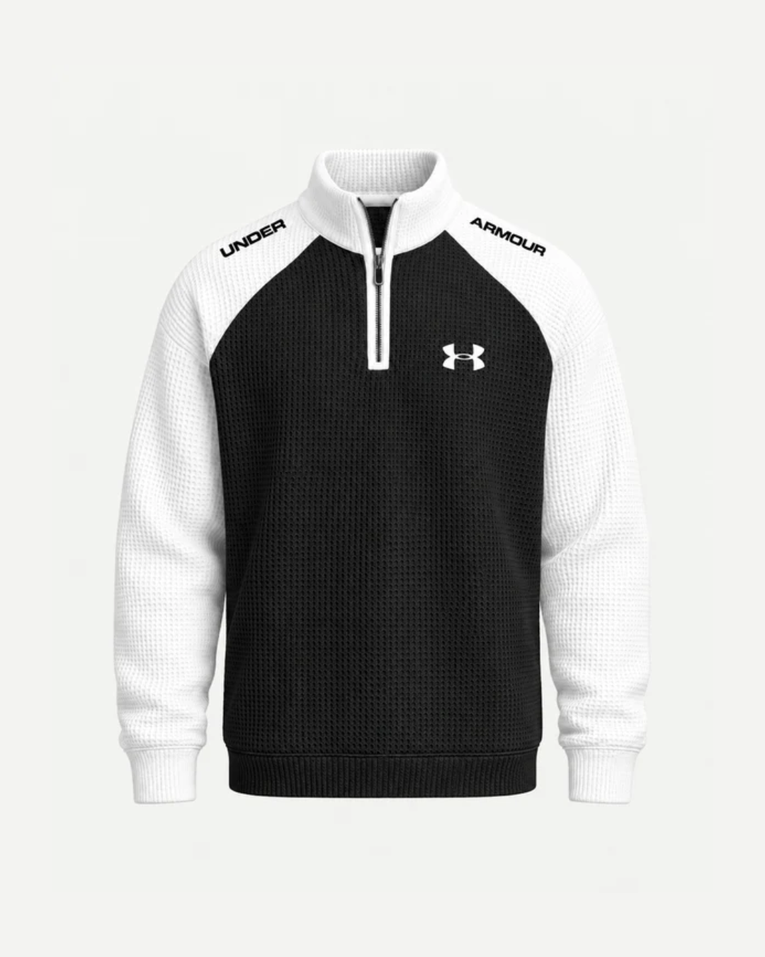 Jersey performance con textura y cuello de cremallera