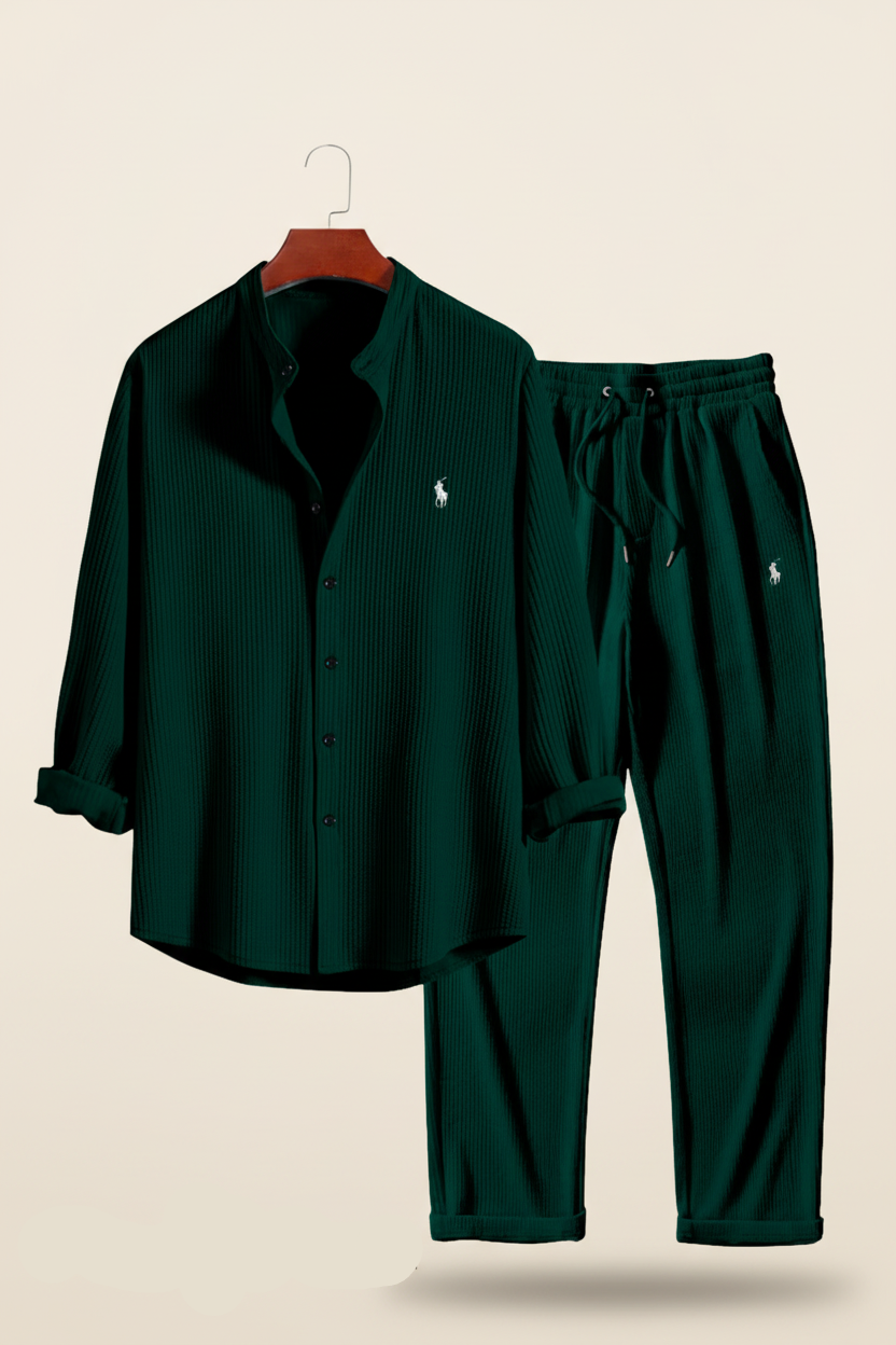 Linen-Blend Resort Set — men's sets, alternate view