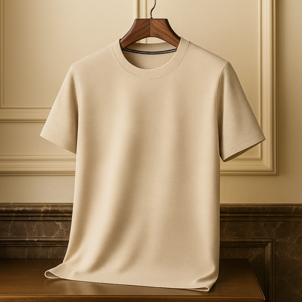 Basic Textured T-Shirt Refined Fit