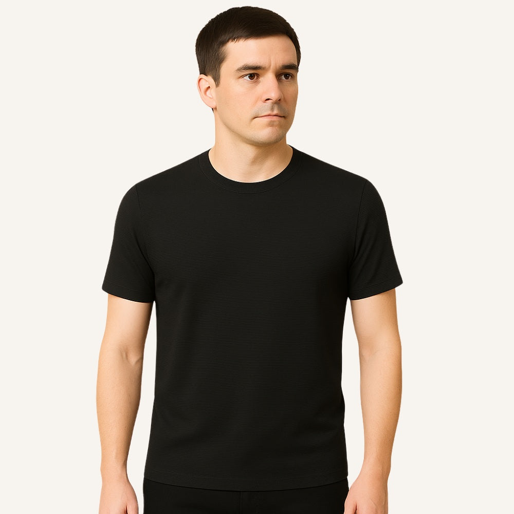 Basic Textured T-Shirt Refined Fit