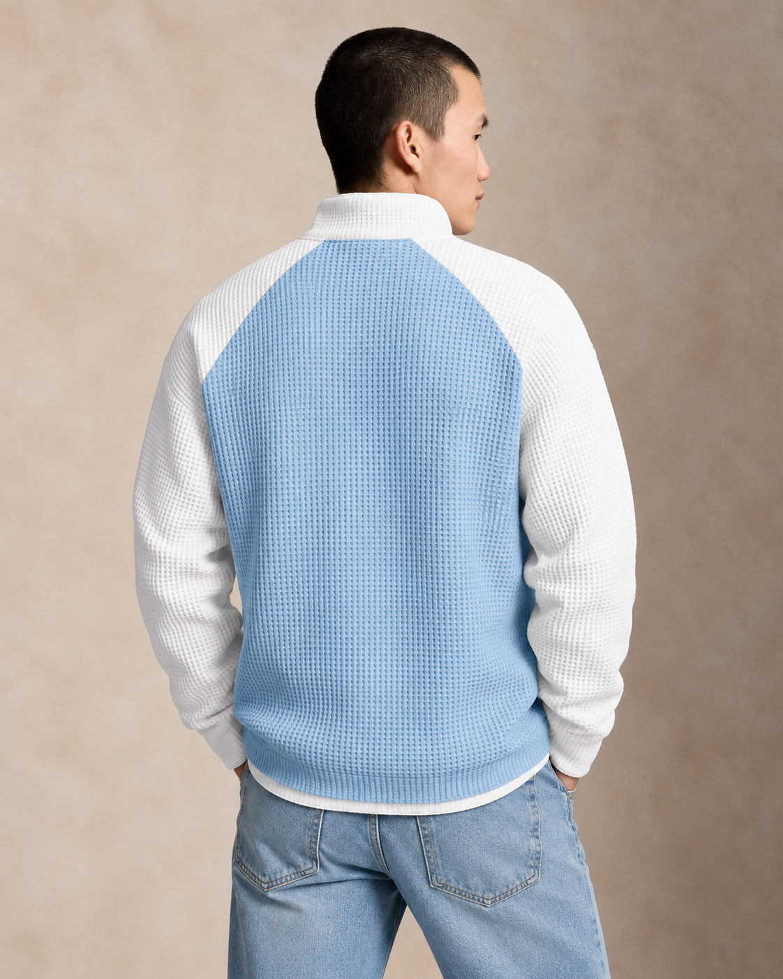 Textured Performance Quarter-Zip Jumper