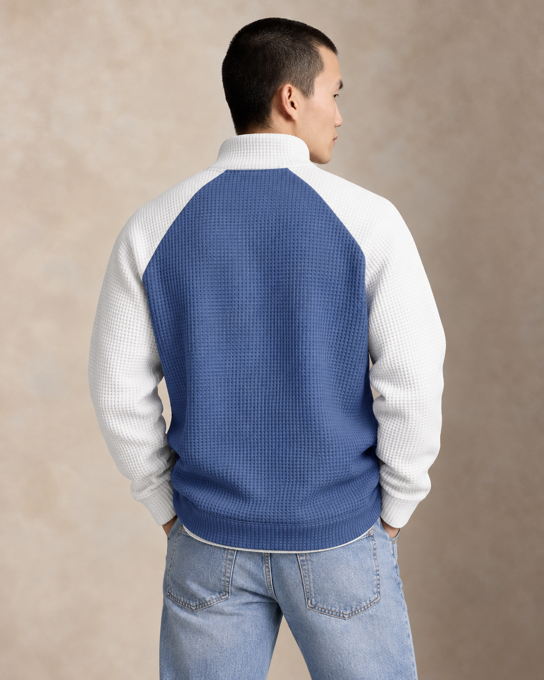 Textured Performance Quarter-Zip Jumper