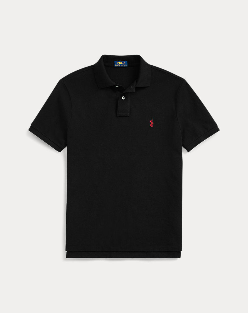 Slim Fit Cotton Mesh Polo