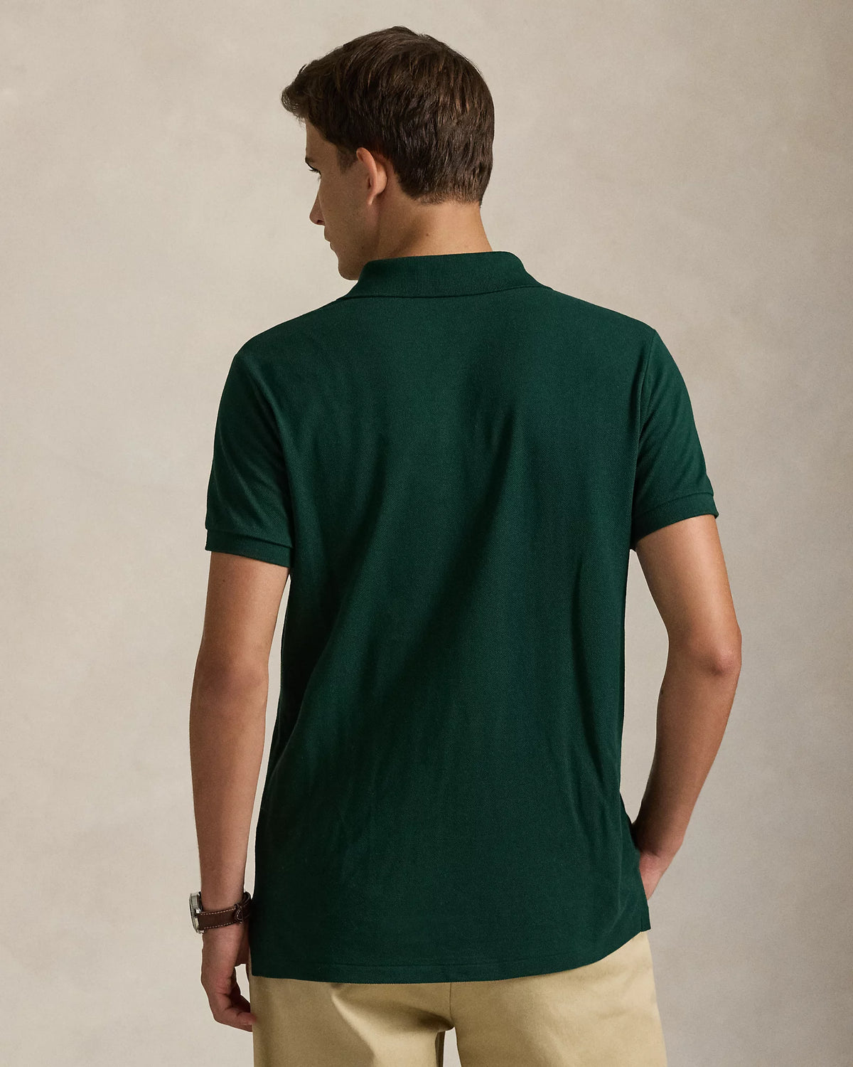 Slim Fit Cotton Mesh Polo