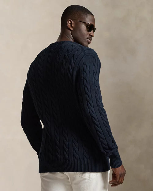 Cable-Knit Cotton Jumper