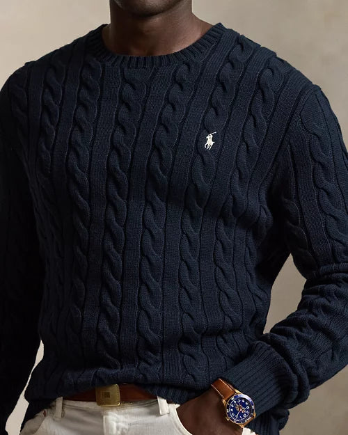 Cable-Knit Cotton Jumper
