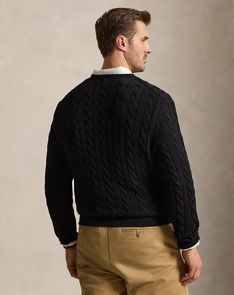 Cable-Knit Cotton Jumper