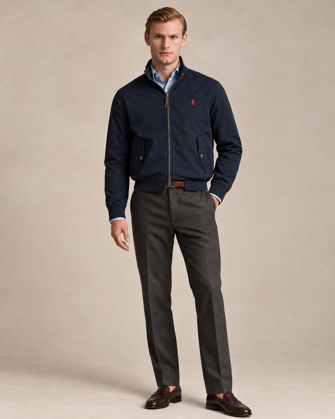 Classic Cotton Harrington Jacket — men's jackets, flat lay