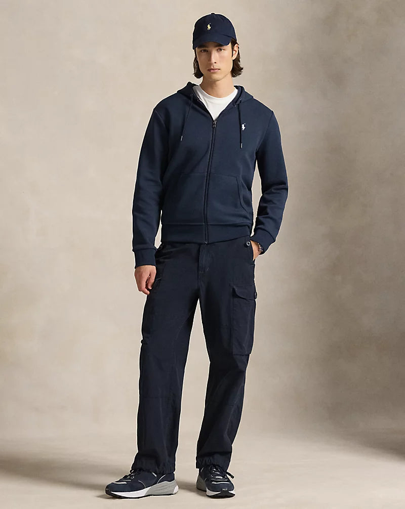Double-Knit Full-Zip Hoodie — men's hoodies, back view