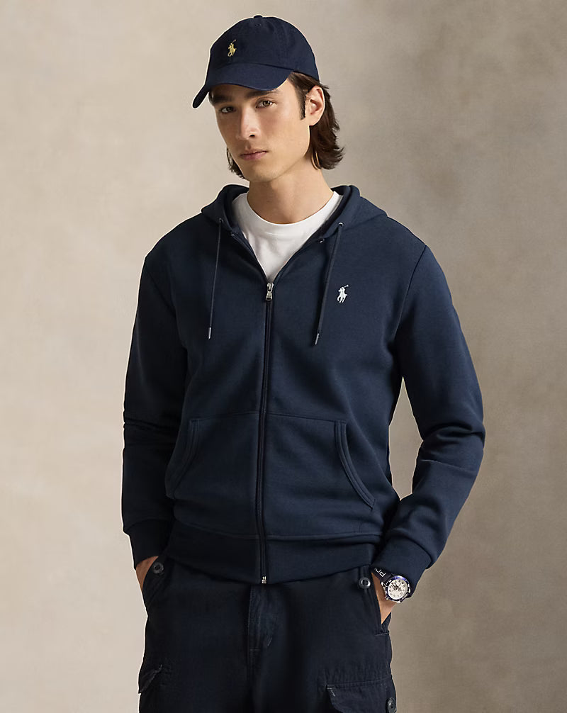 Double-Knit Full-Zip Hoodie — men's hoodies, side view