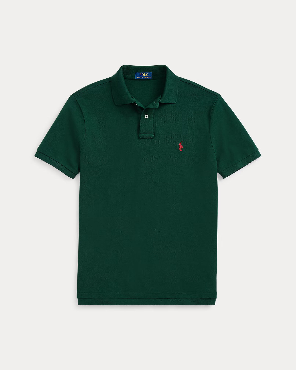Slim Fit Cotton Mesh Polo — men's polo shirts, detail
