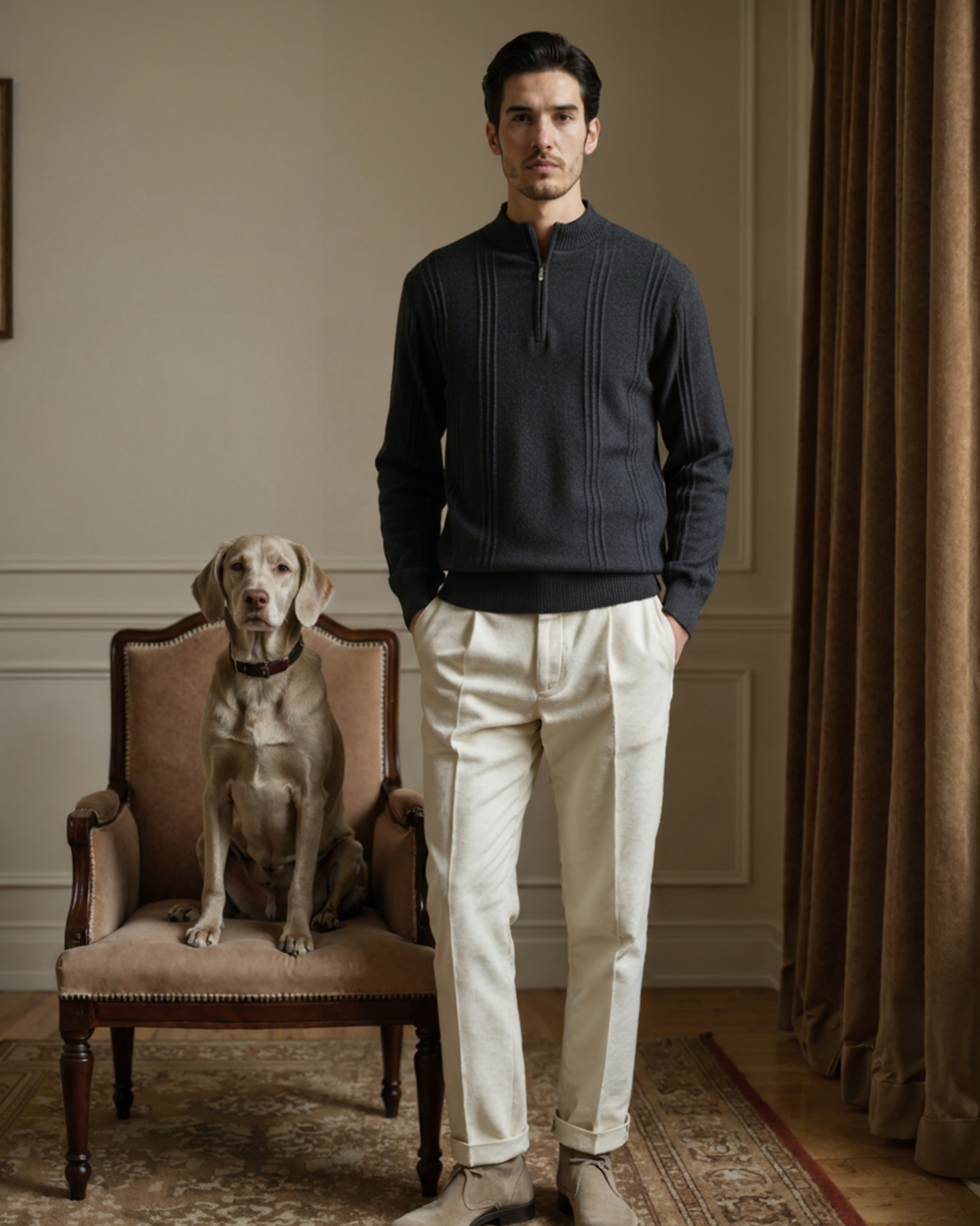 Bordeaux Half-Zip