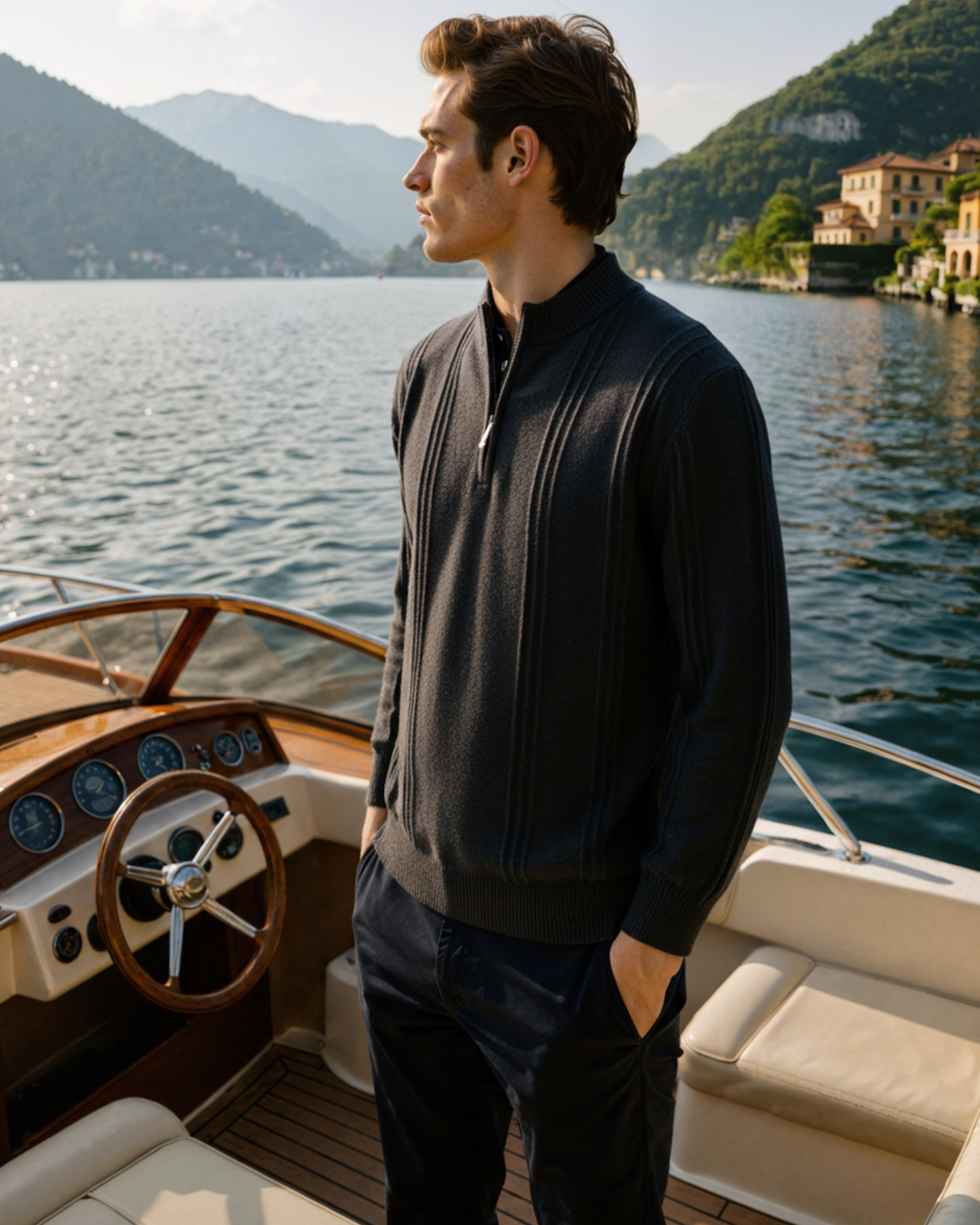 Bordeaux Half-Zip