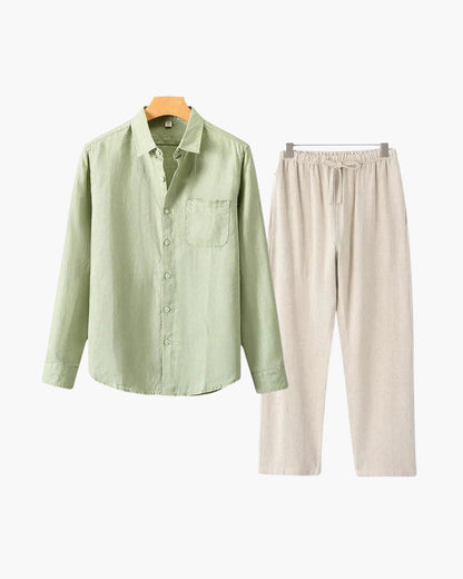 Bordeaux Shirt & Pantalon Set