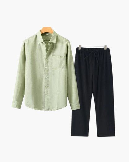 Bordeaux Shirt & Pantalon Set