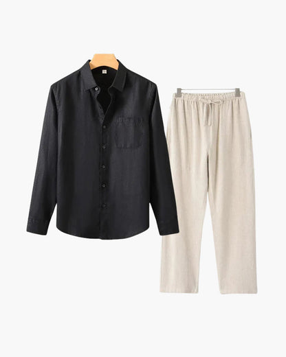 Bordeaux Shirt & Pantalon Set