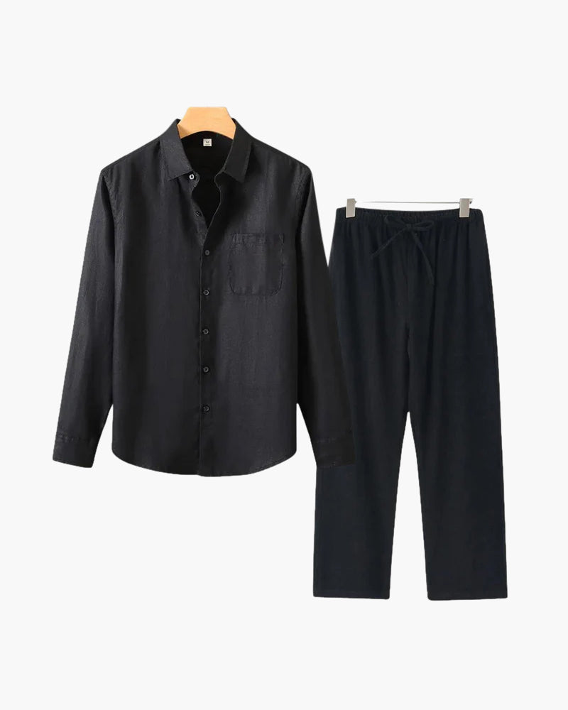 Bordeaux Shirt & Pantalon Set