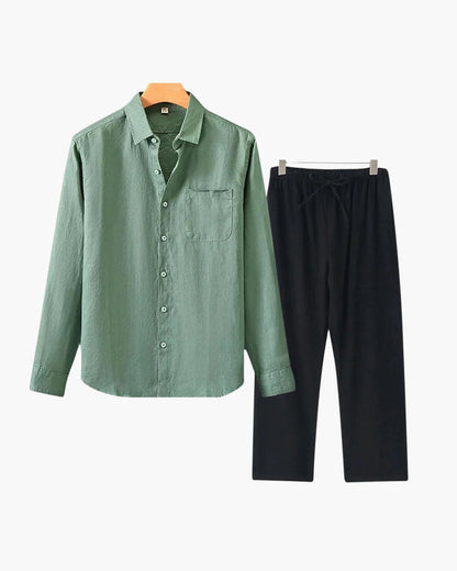 Bordeaux Shirt & Pantalon Set