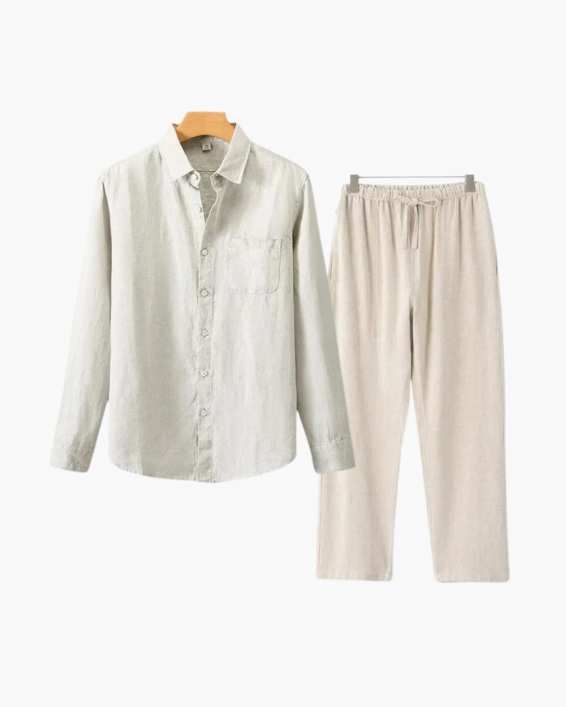 Bordeaux Shirt & Pantalon Set