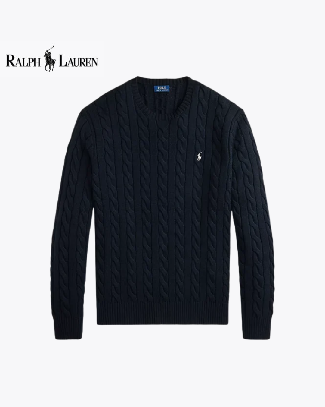 Maglione in cotone a trecce