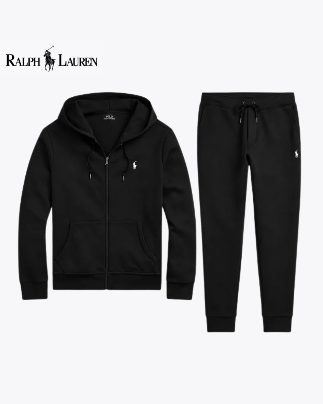 Tuta double knit con zip integrale