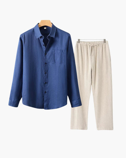 Bordeaux Shirt & Pantalon Set