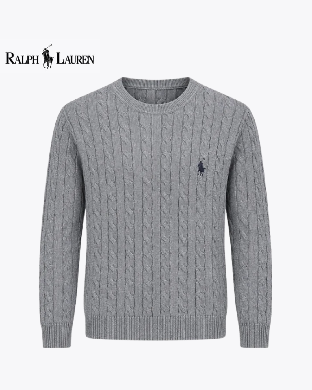 Maglione in cotone a trecce