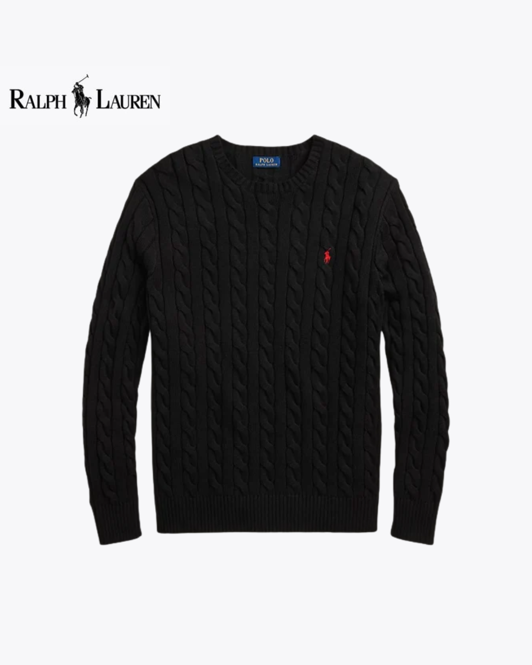 Maglione in cotone a trecce