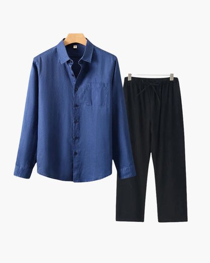 Bordeaux Shirt & Pantalon Set