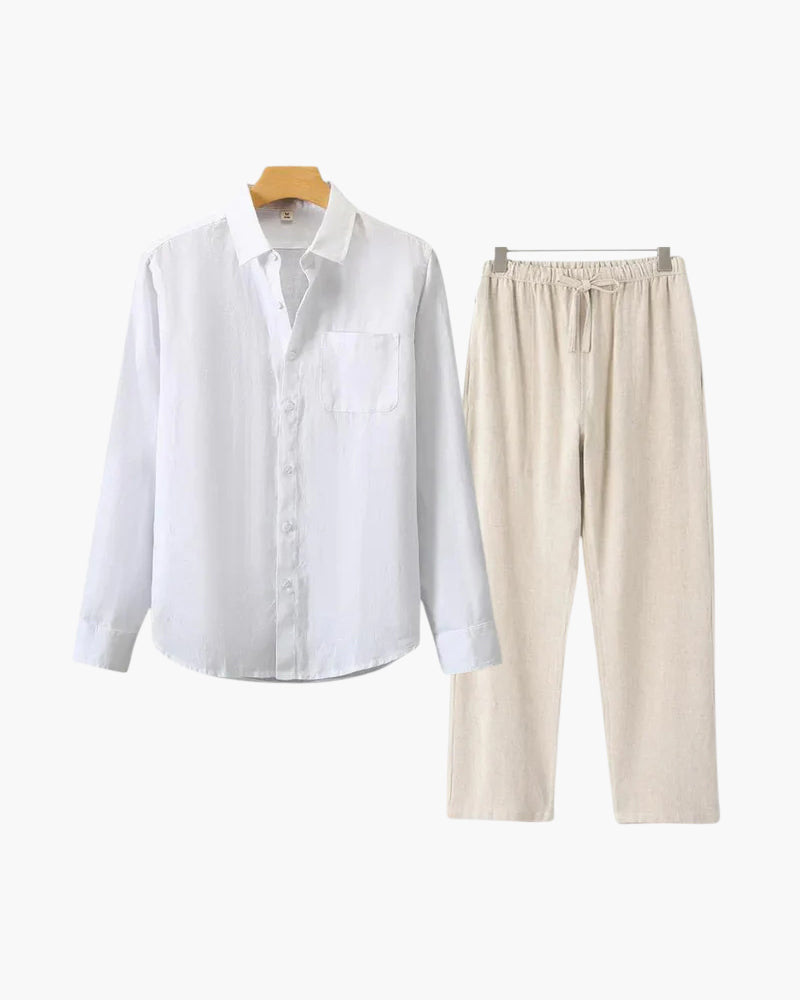 Bordeaux Shirt & Pantalon Set