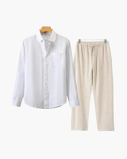 Bordeaux Shirt & Pantalon Set