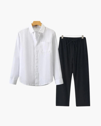 Bordeaux Shirt & Pantalon Set