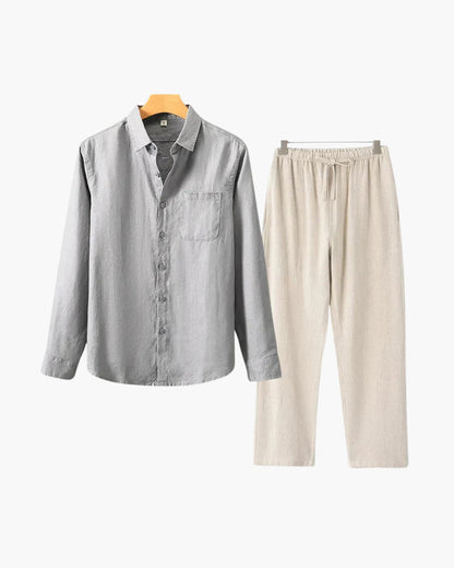 Bordeaux Shirt & Pantalon Set