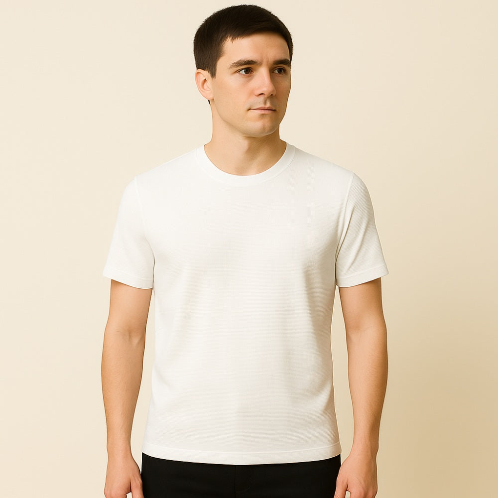 Basic Textured T-Shirt Refined Fit