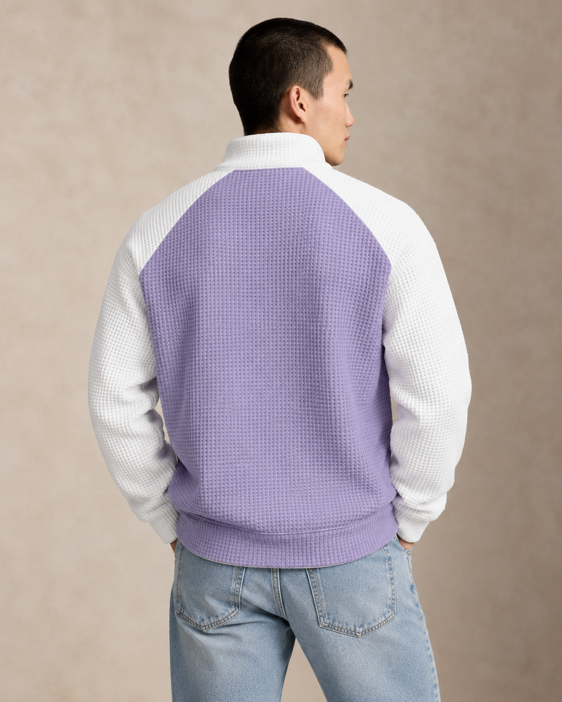 Textured Performance Quarter-Zip Jumper