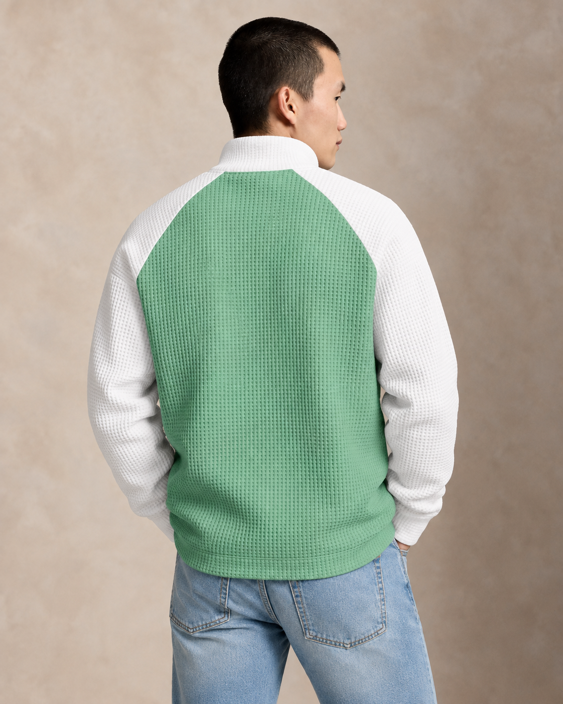 Textured Performance Quarter-Zip Jumper