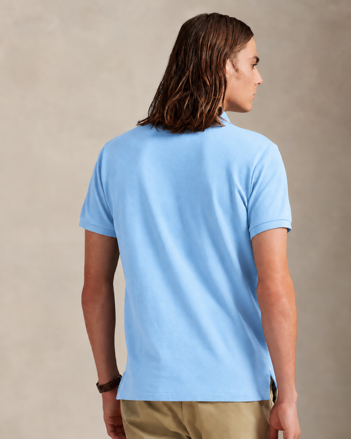 Slim Fit Cotton Mesh Polo