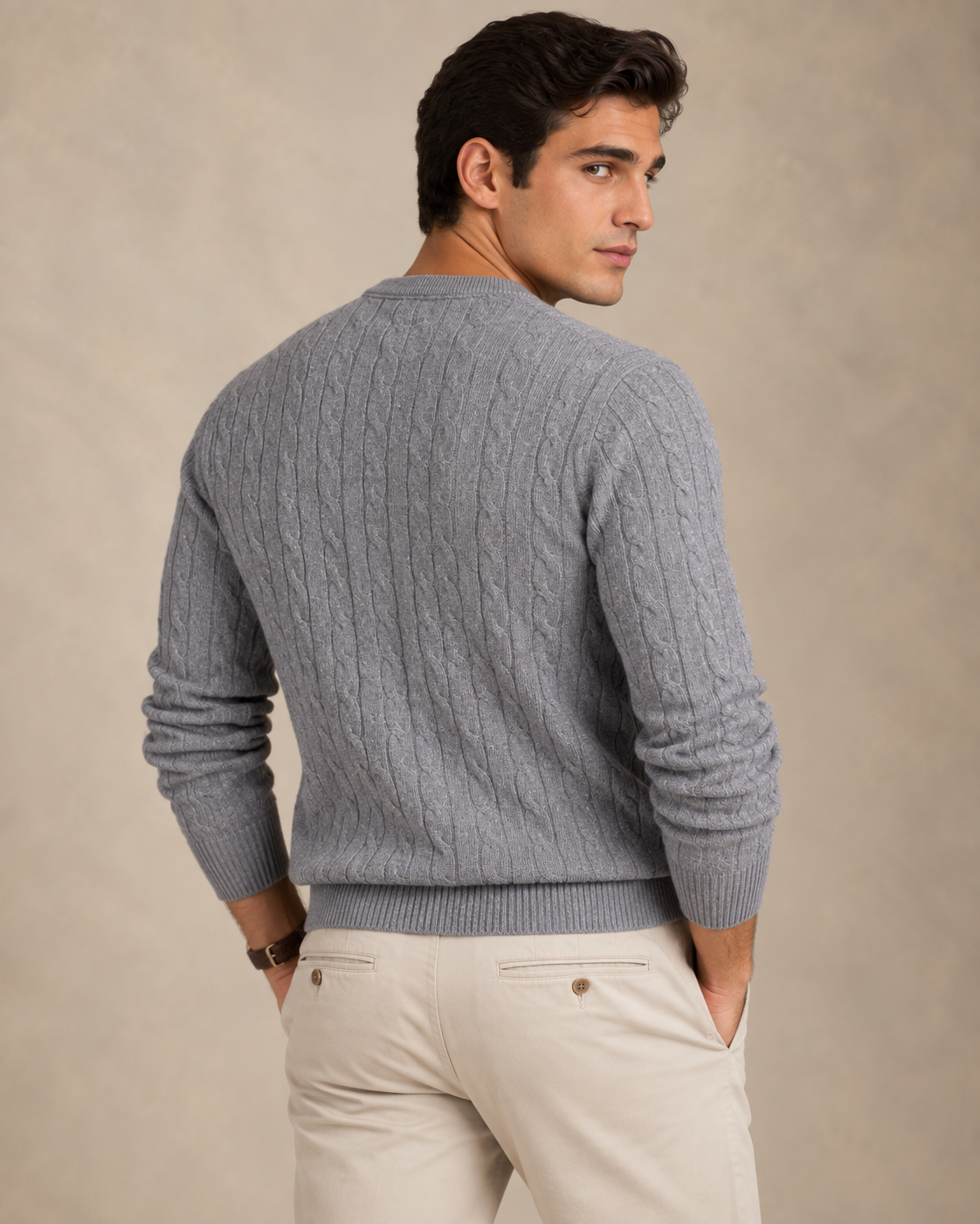 Cable-Knit Cotton Jumper