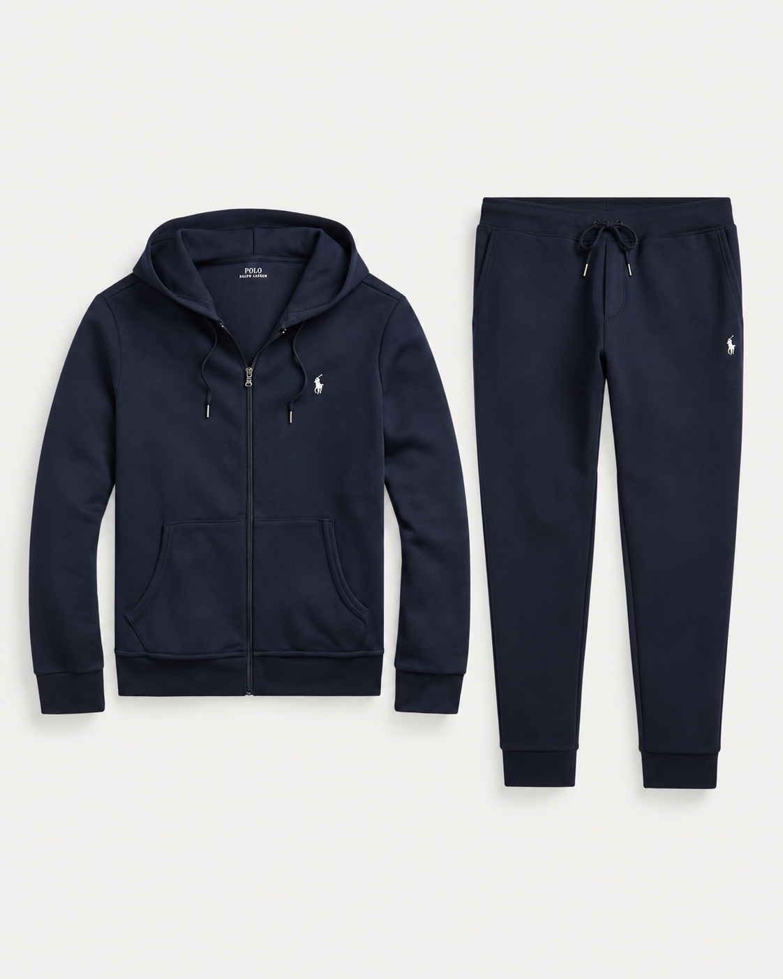 Double-Knit Full-Zip Tracksuit Set
