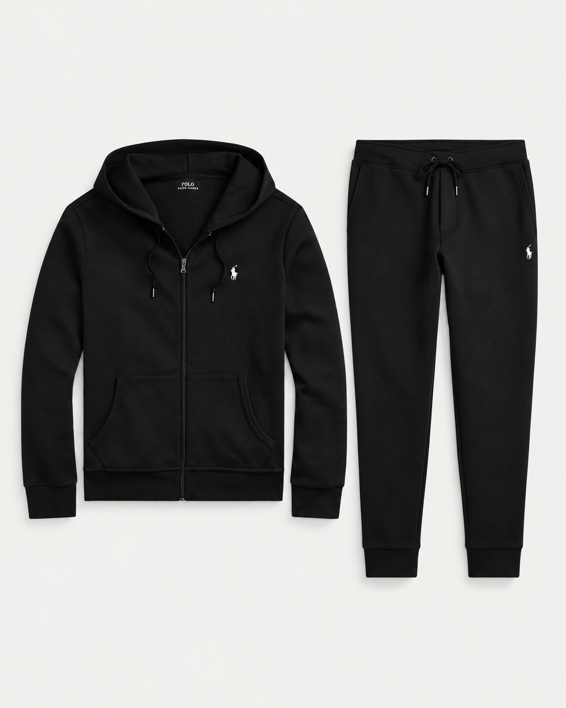 Double-Knit Full-Zip Tracksuit Set