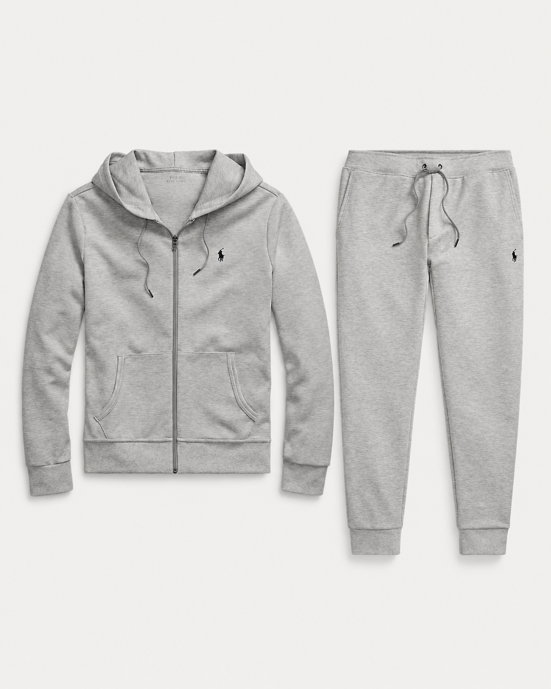 Double-Knit Full-Zip Tracksuit Set