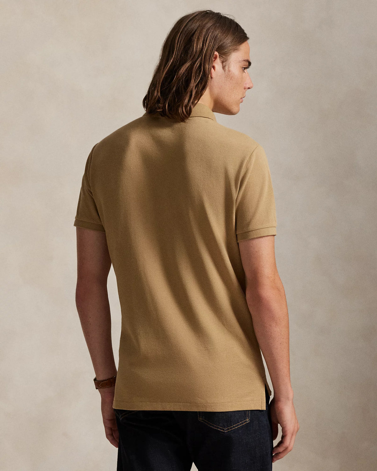Slim Fit Cotton Mesh Polo