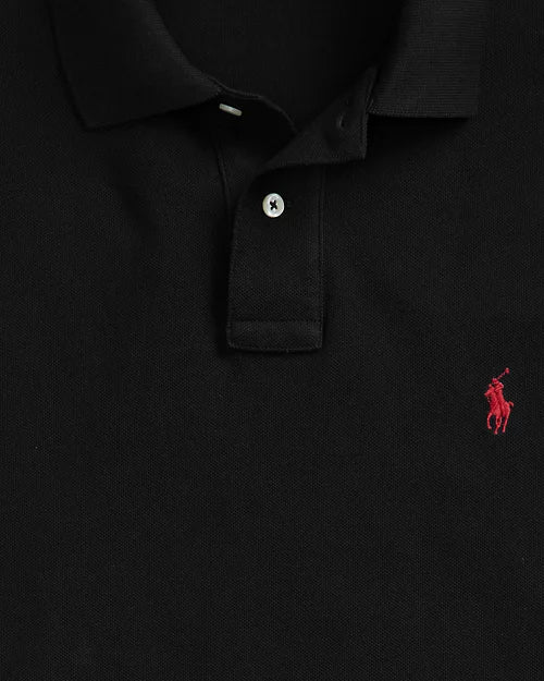 Slim Fit Cotton Mesh Polo