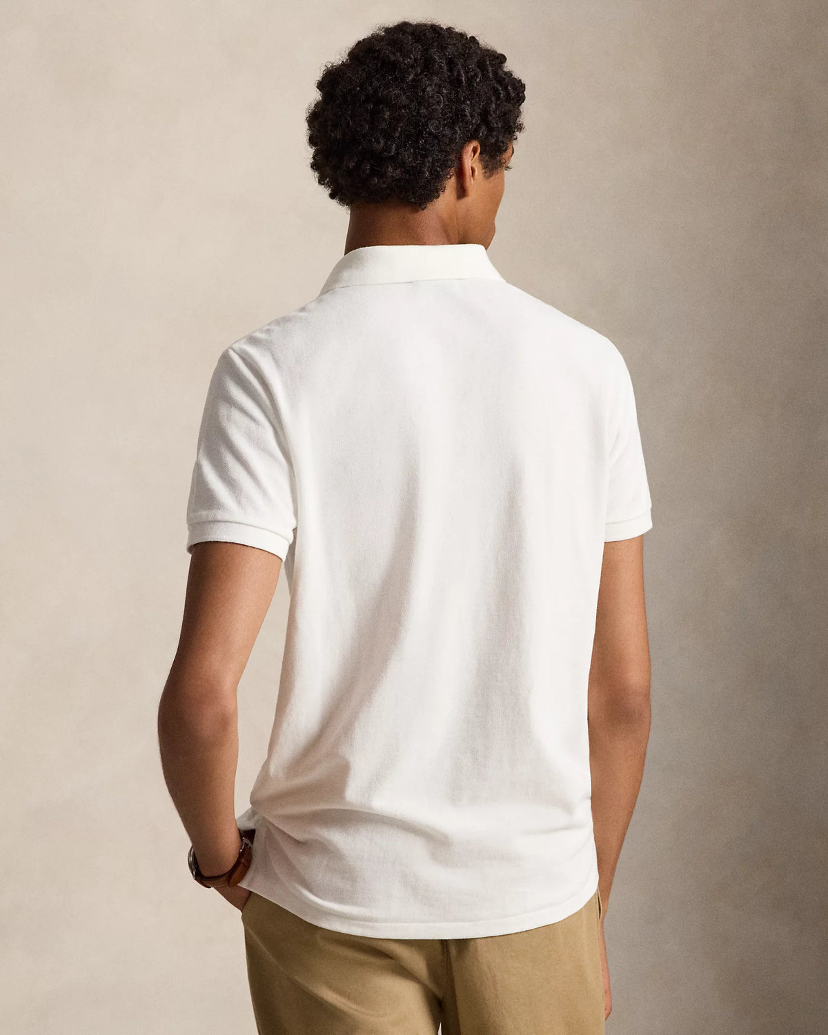 Slim Fit Cotton Mesh Polo