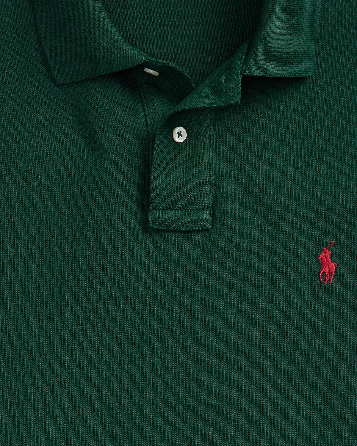 Slim Fit Cotton Mesh Polo