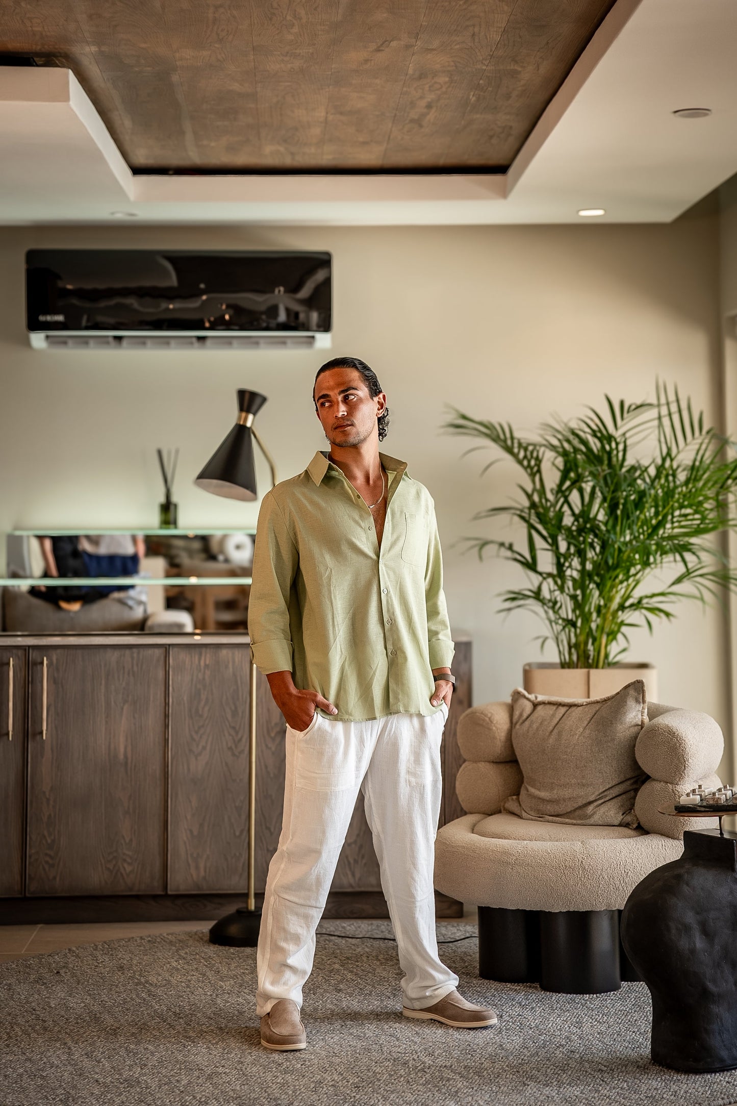 Bordeaux Shirt & Pantalon Set