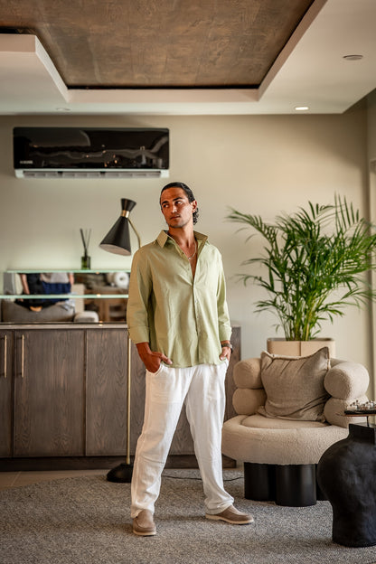Bordeaux Shirt & Pantalon Set