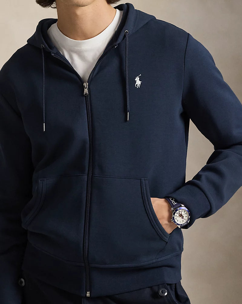 Double-Knit Full-Zip Tracksuit Set