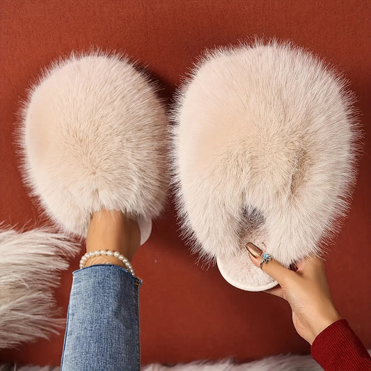 The Signature Teddy Faux Fur Slides